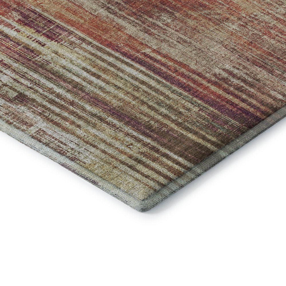 Premium Machine Washable Mayfield  Paprika 8' x 8' Round Rug. Picture 3