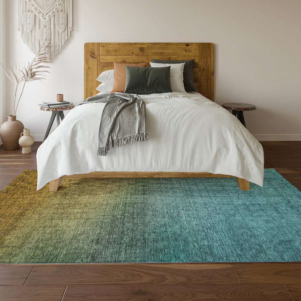 Premium Machine Washable Mayfield  Brown 10' x 14' Rug. Picture 6