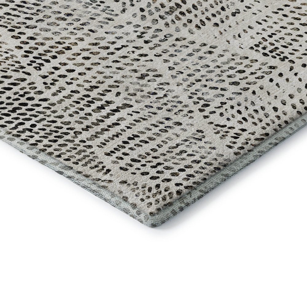 Premium Machine Washable Mayfield  Ivory 8' x 8' Round Rug. Picture 3