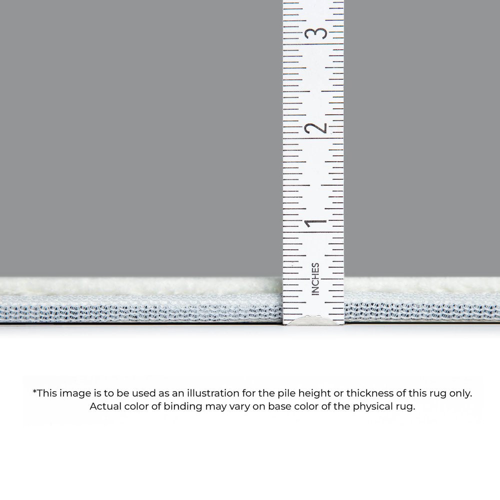 Premium Machine Washable Mayfield  Ivory 8' x 8' Round Rug. Picture 4