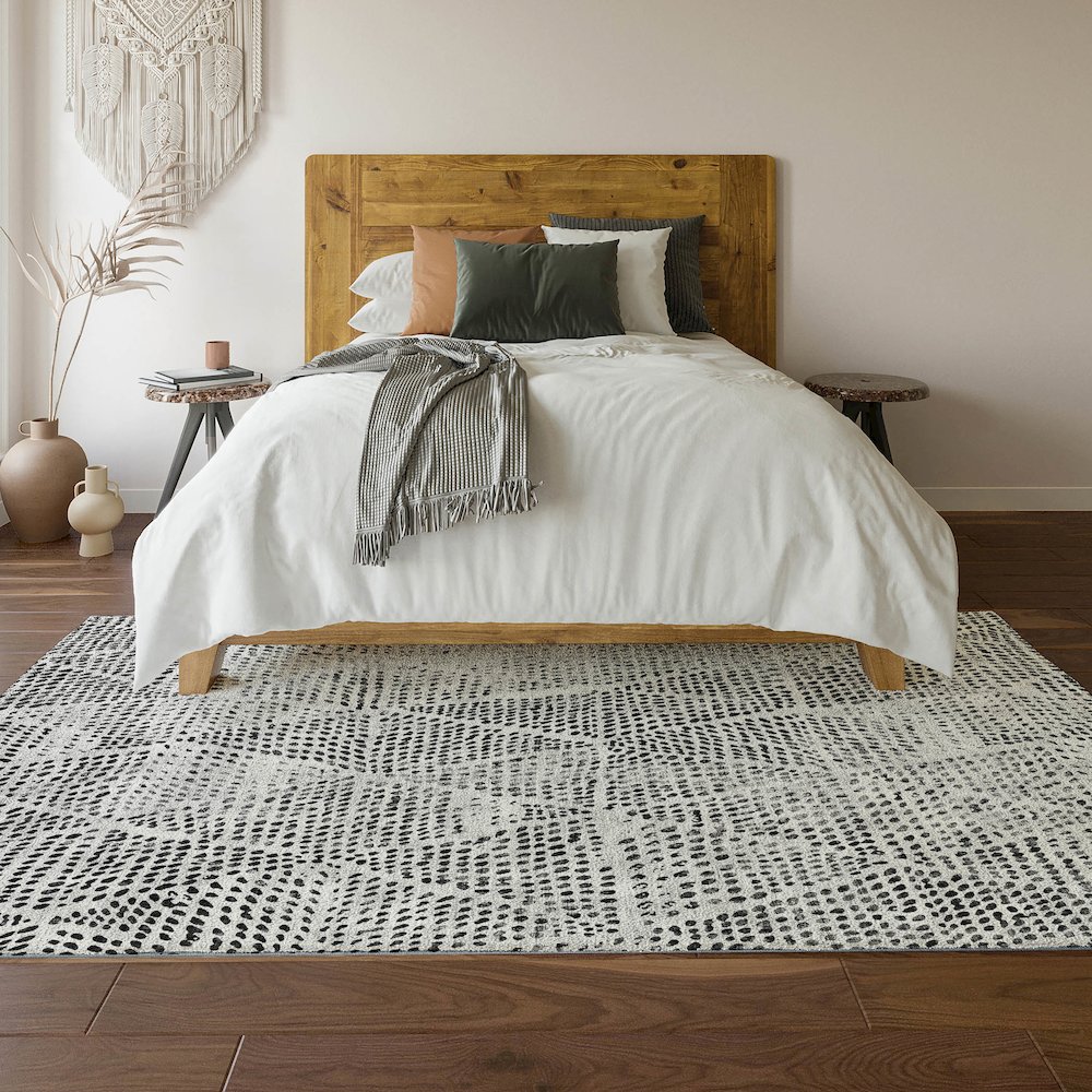Premium Machine Washable Mayfield  Pewter 10' x 14' Rug. Picture 6