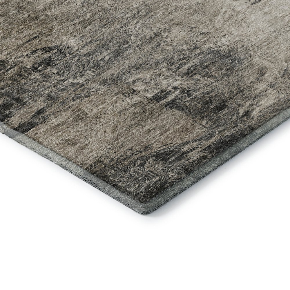 Premium Machine Washable Mayfield  Taupe 8' x 8' Round Rug. Picture 3