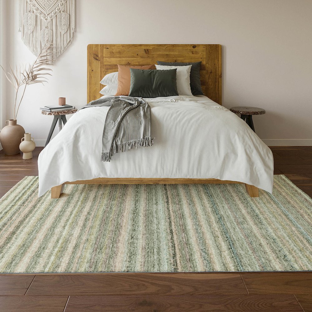 Premium Machine Washable Mayfield  Sage 10' x 14' Rug. Picture 6