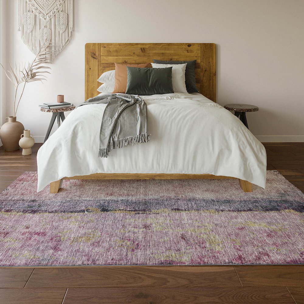 Premium Machine Washable Mayfield  Blush 10' x 14' Rug. Picture 6