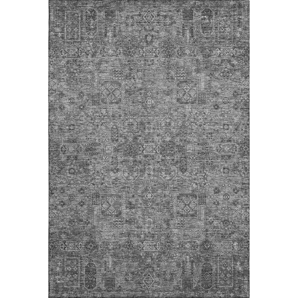 Premium Machine Washable Mayfield  Charcoal 10' x 14' Rug. Picture 1