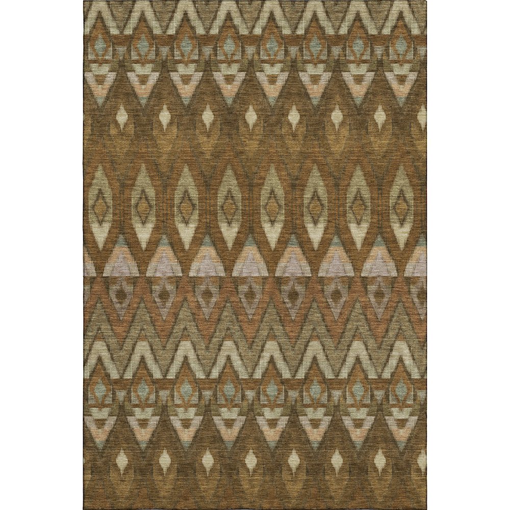 Premium Machine Washable Mayfield  Brown 10' x 14' Rug. Picture 1
