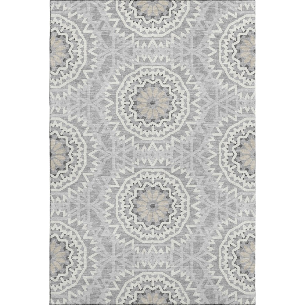 Premium Machine Washable Mayfield  Gray 10' x 14' Rug. Picture 1