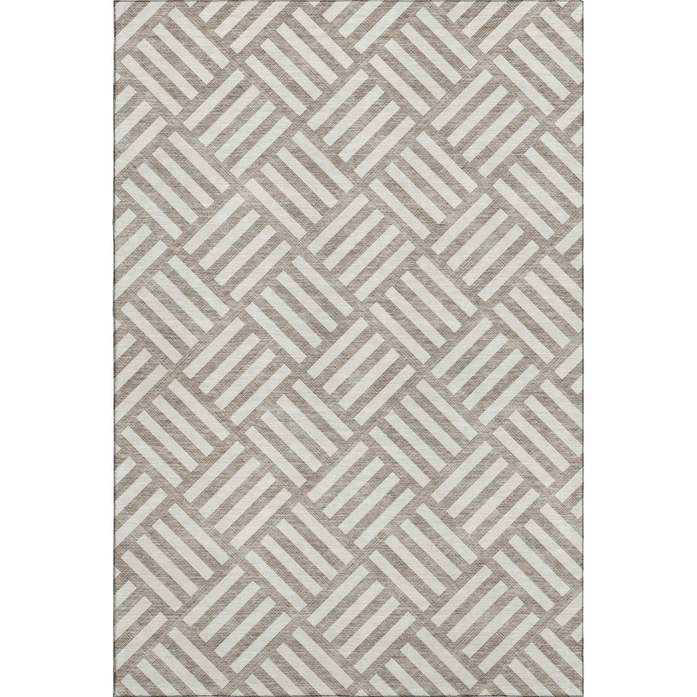 Premium Machine Washable Mayfield  Taupe 10' x 14' Rug. Picture 1