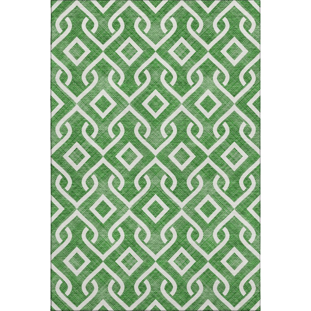 Premium Machine Washable Mayfield  Emerald 10' x 14' Rug. Picture 1