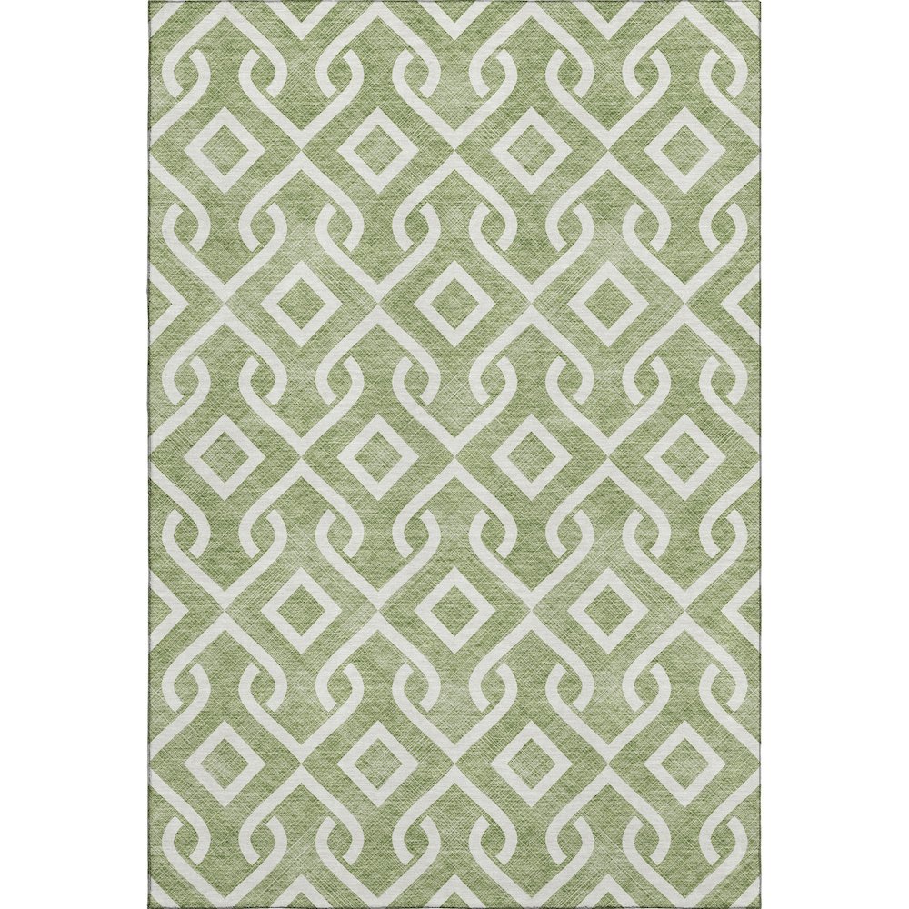 Premium Machine Washable Mayfield  Green 10' x 14' Rug. Picture 1