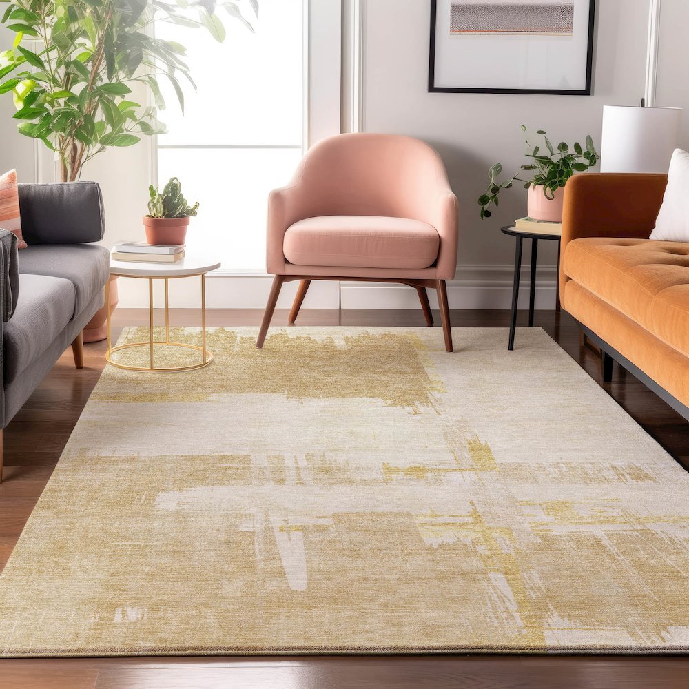 Premium Machine Washable Mayfield  Beige 10' x 14' Rug. Picture 5