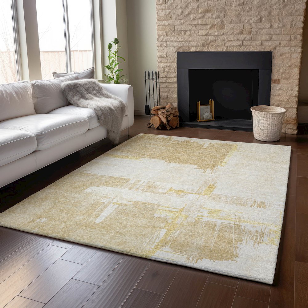 Premium Machine Washable Mayfield  Beige 10' x 14' Rug. Picture 6