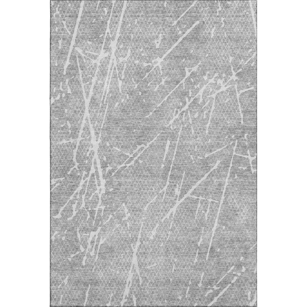 Premium Machine Washable Mayfield  Gray 10' x 14' Rug. Picture 1