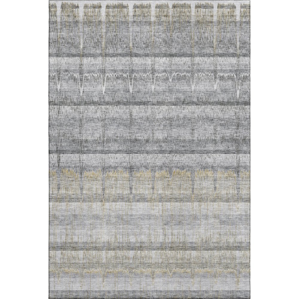 Premium Machine Washable Mayfield  Gray 10' x 14' Rug. Picture 1