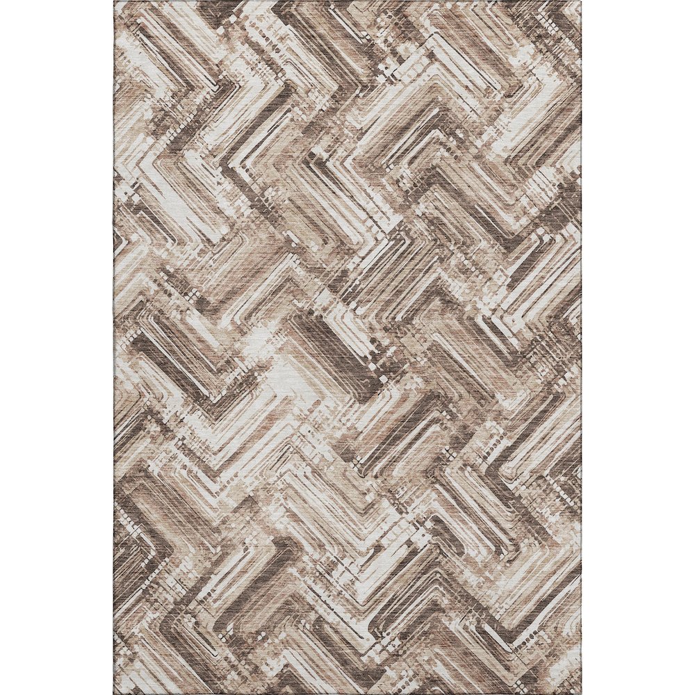 Premium Machine Washable Mayfield  Brown 10' x 14' Rug. Picture 1