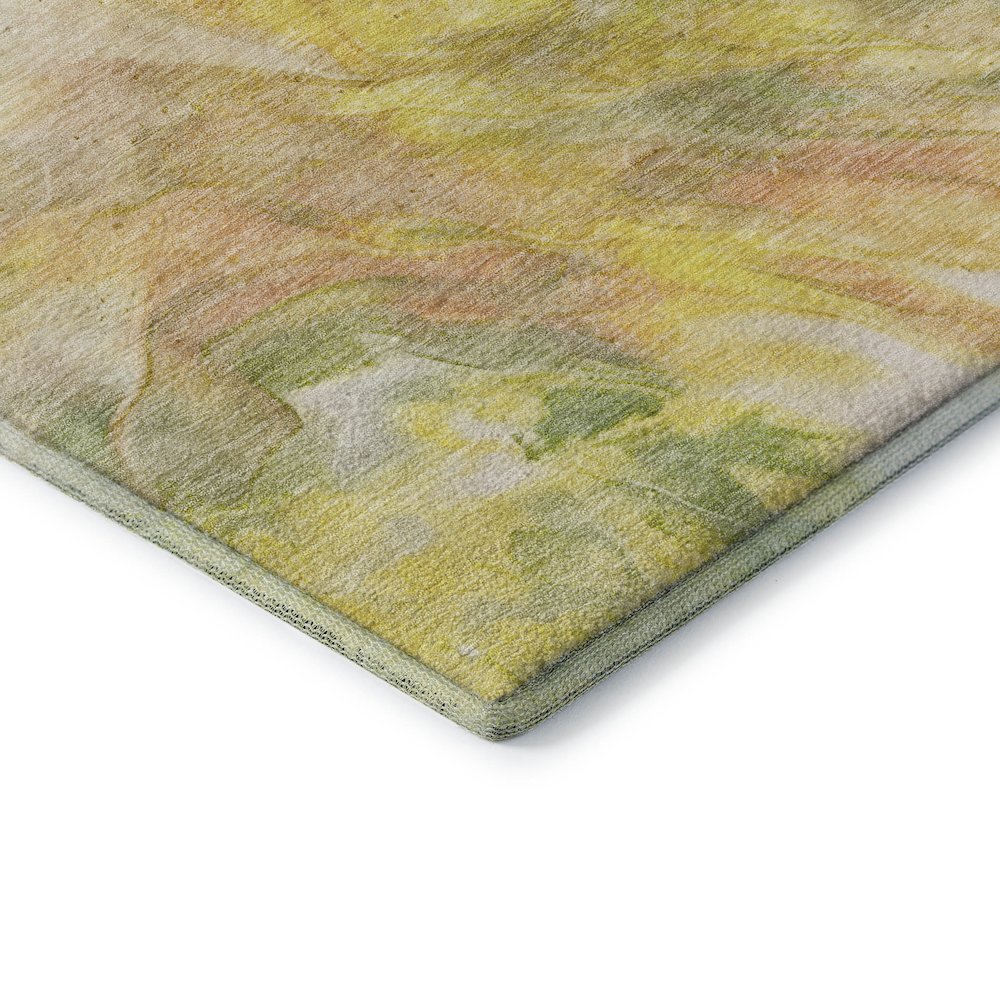 Premium Machine Washable Mayfield  Green 8' x 8' Round Rug. Picture 3