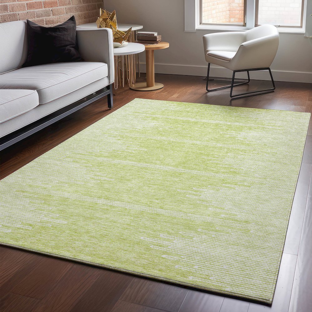 Premium Machine Washable Mayfield  Aloe 10' x 14' Rug. Picture 5