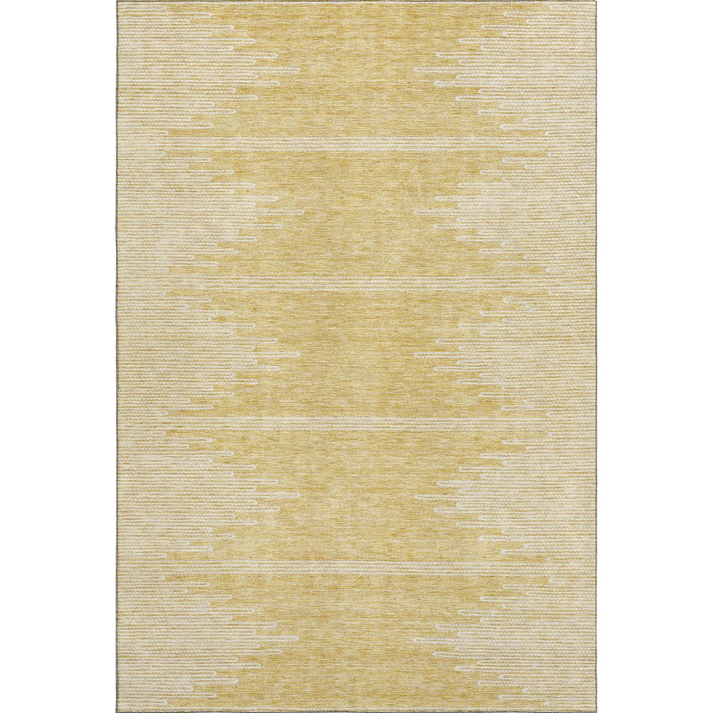 Premium Machine Washable Mayfield  Gold 10' x 14' Rug. Picture 1