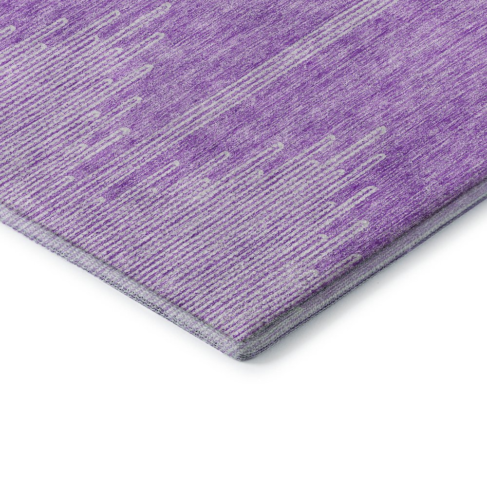 Premium Machine Washable Mayfield  Lavender 8' x 8' Round Rug. Picture 3
