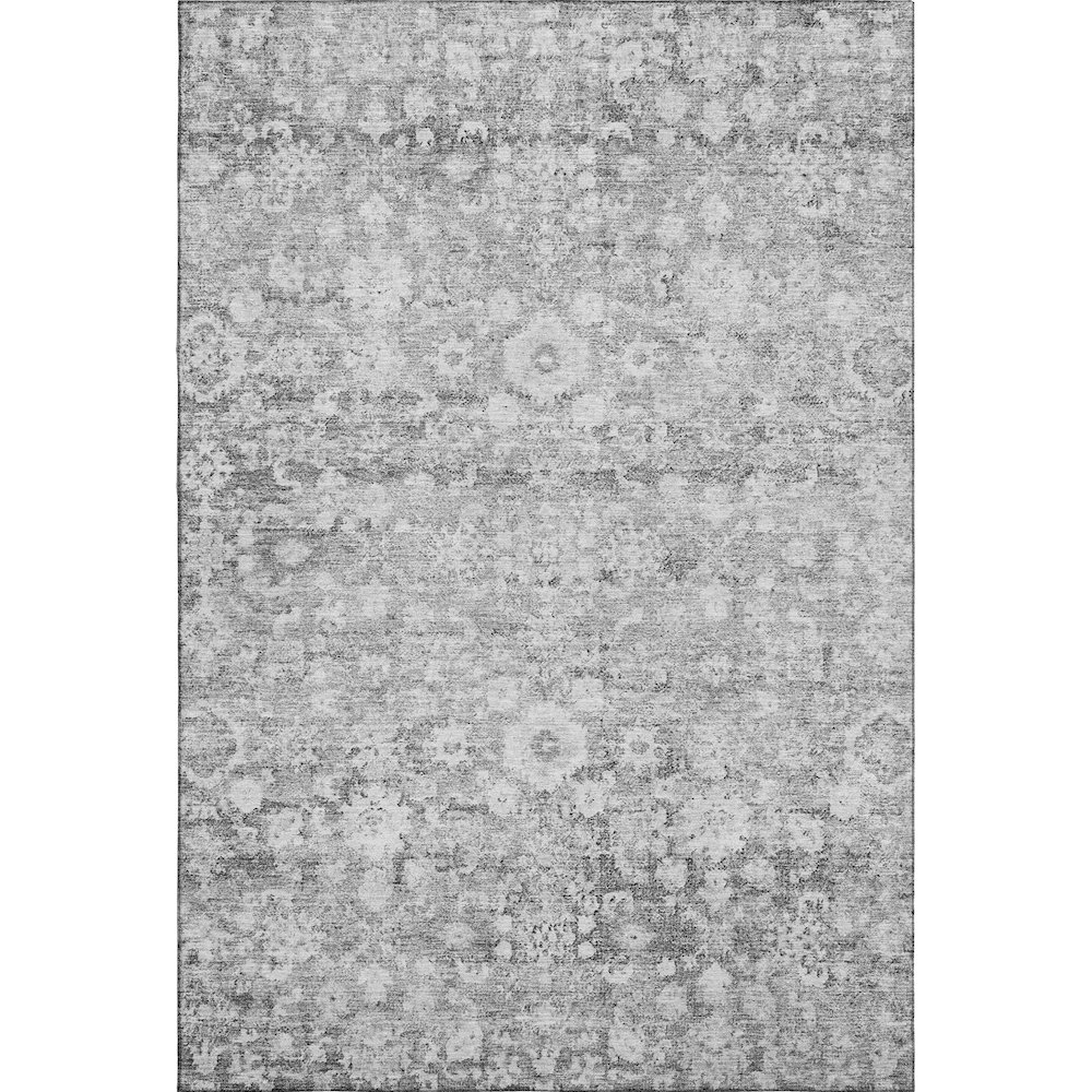 Premium Machine Washable Mayfield  Silver 10' x 14' Rug. Picture 1