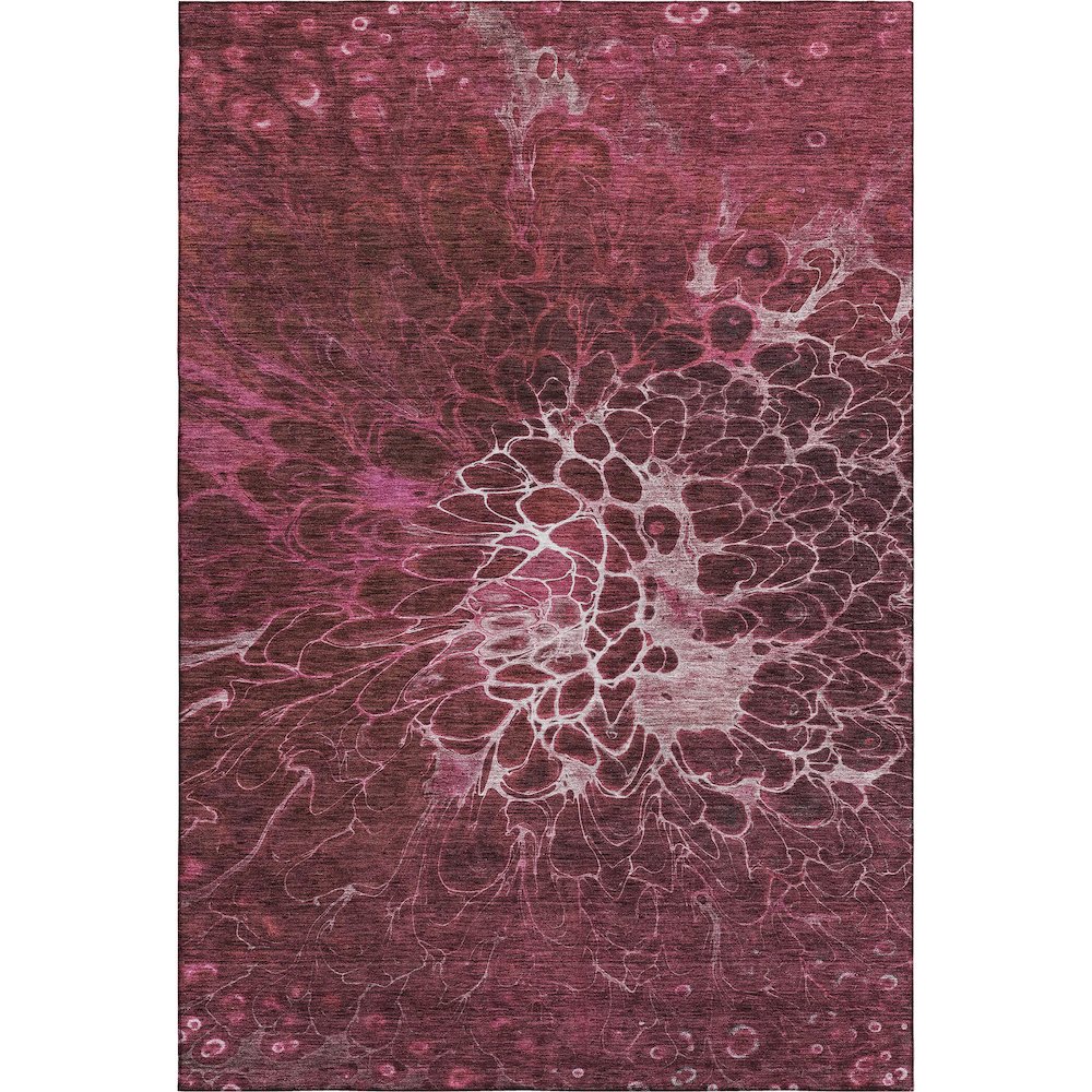 Premium Machine Washable Mayfield AMF652 Merlot 10' x 14' Rug. Picture 1