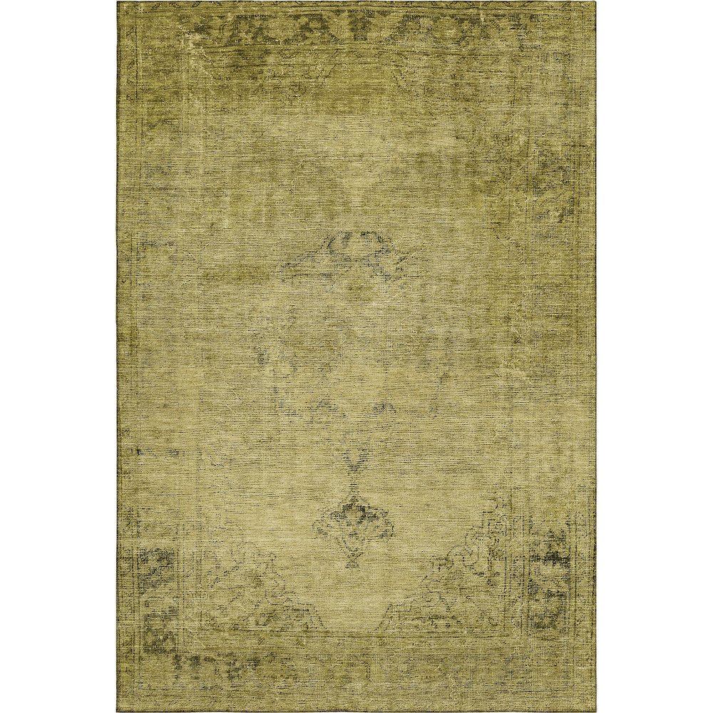 Premium Machine Washable Mayfield AMF658 Gold 10' x 14' Rug. Picture 1