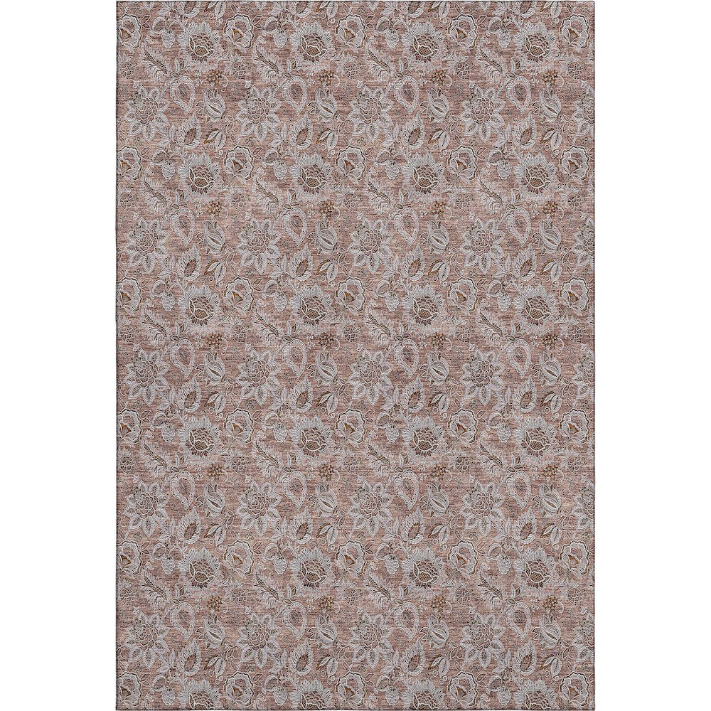 Premium Machine Washable Mayfield AMF661 Copper 10' x 14' Rug. Picture 1