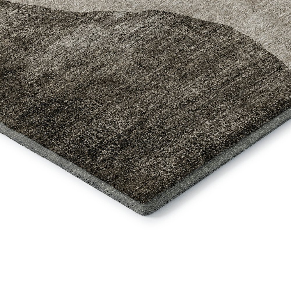 Premium Machine Washable Mayfield AMF667 Taupe 8' x 8' Round Rug. Picture 3