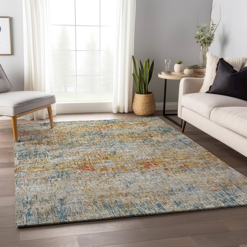 Premium Machine Washable Mayfield  Gilded 10' x 14' Rug. Picture 5