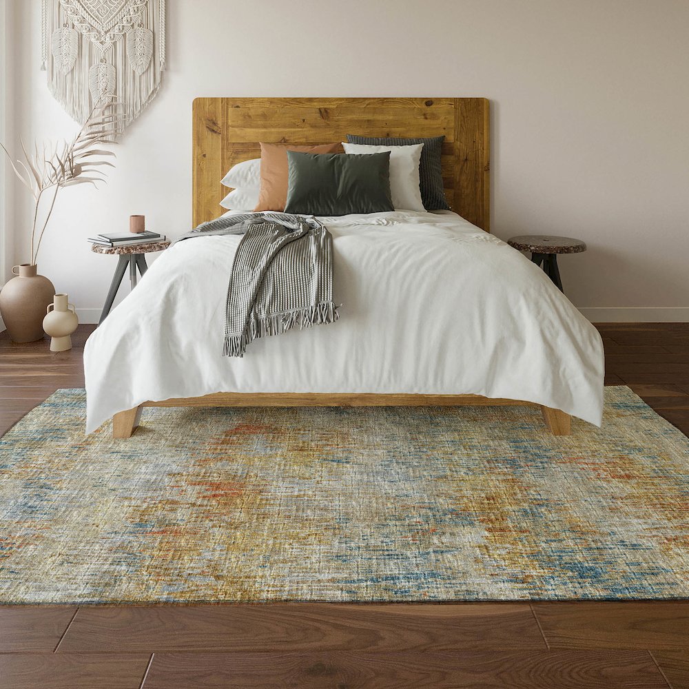 Premium Machine Washable Mayfield  Gilded 10' x 14' Rug. Picture 6