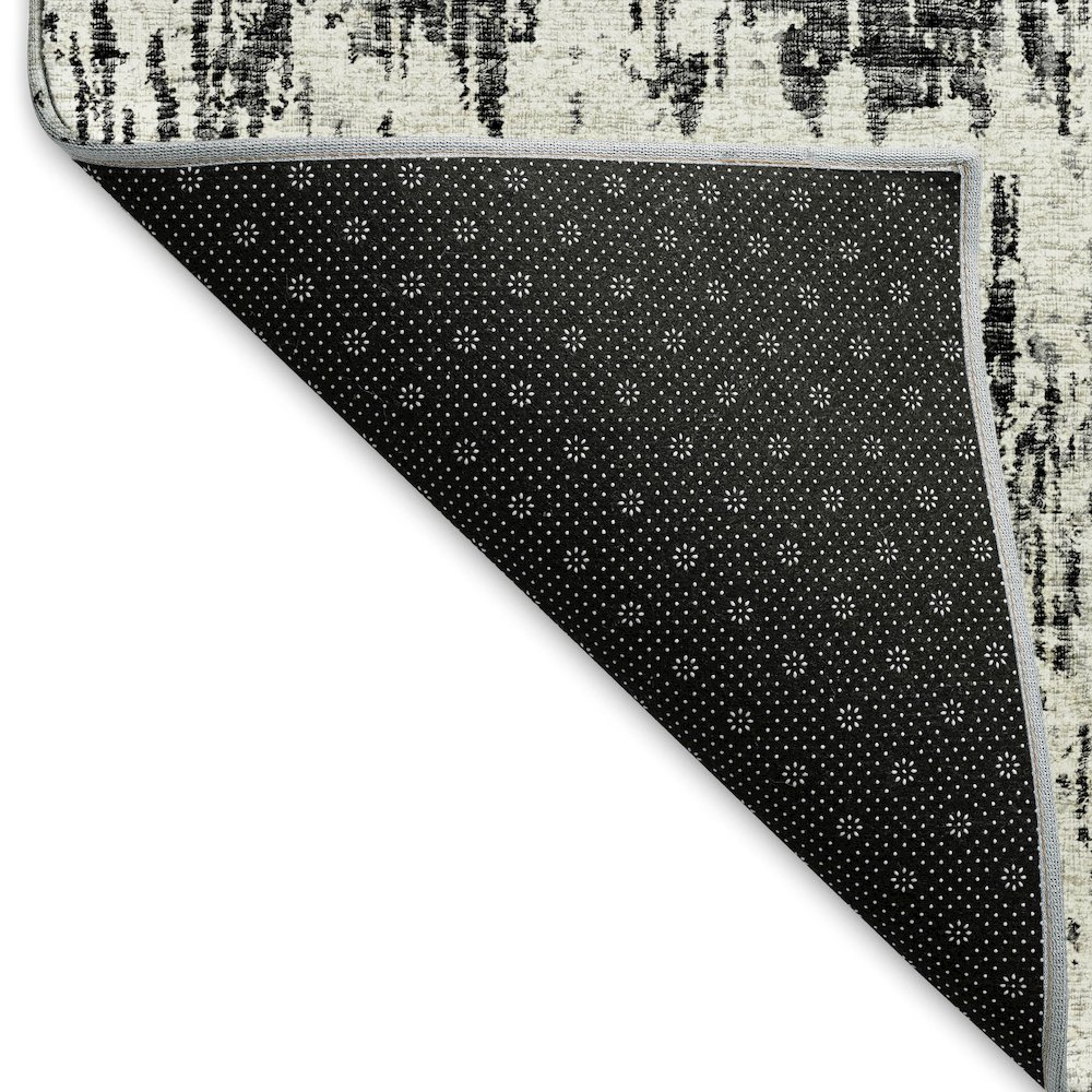 Premium Machine Washable Mayfield  Gray 8' x 8' Round Rug. Picture 2