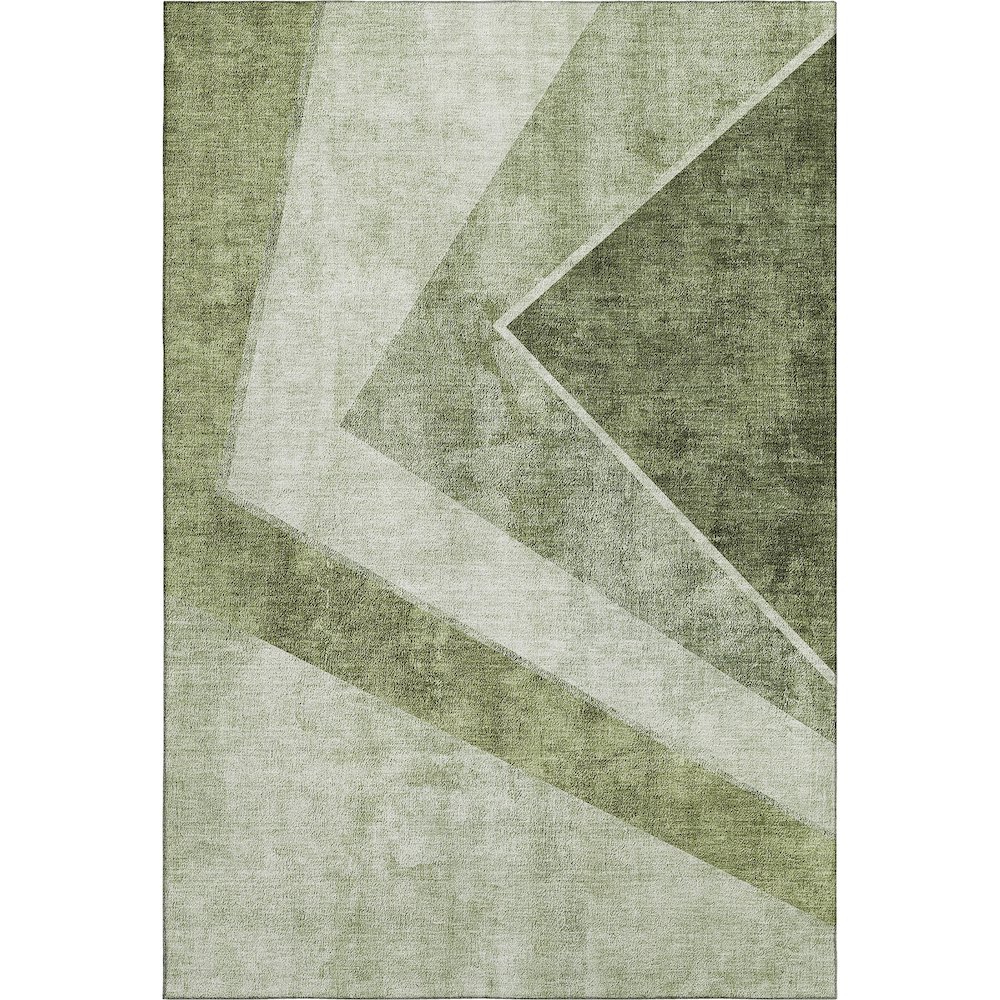 Premium Machine Washable Mayfield AMF671 Olive 10' x 14' Rug. Picture 1