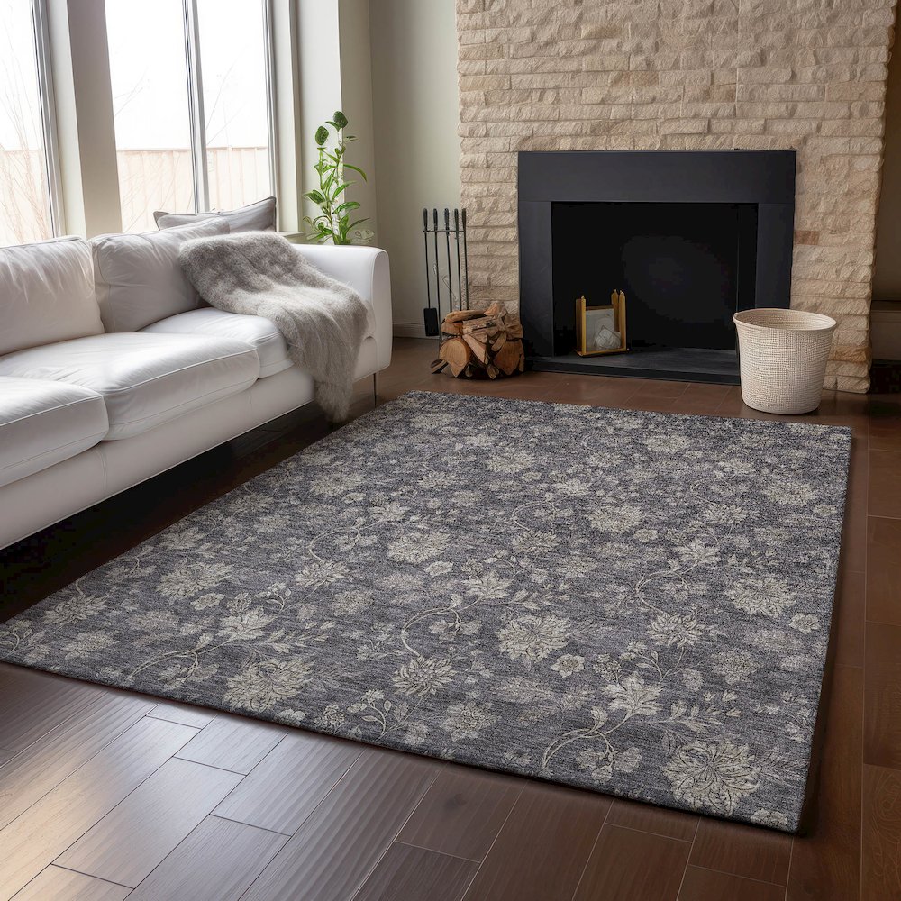 Premium Machine Washable Mayfield AMF680 Taupe 10' x 14' Rug. Picture 6