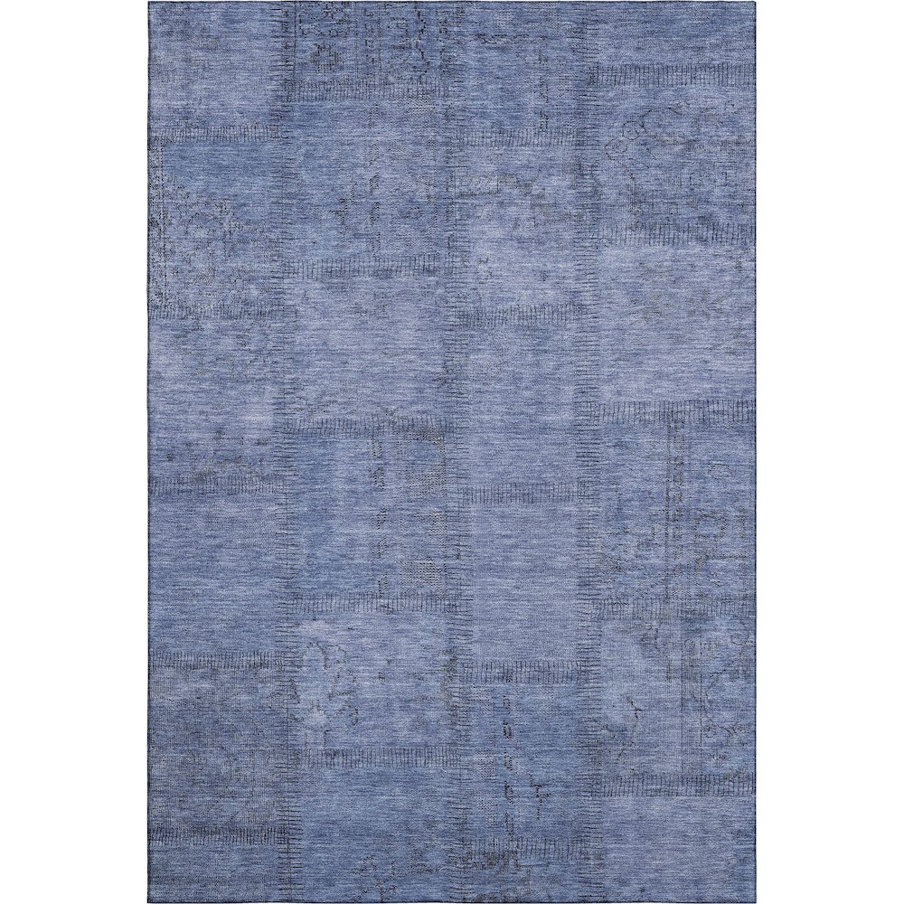 Premium Machine Washable Mayfield AMF685 Blue 10' x 14' Rug. Picture 1