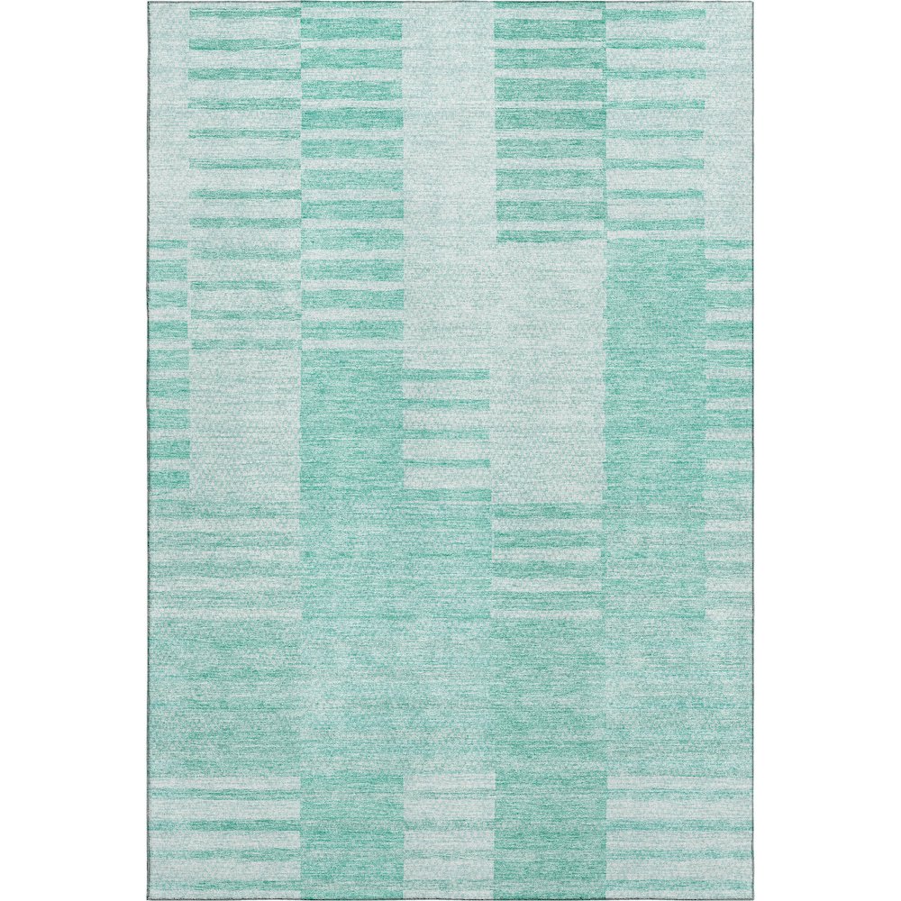 Premium Machine Washable Mayfield AMF686 Teal 10' x 14' Rug. Picture 1