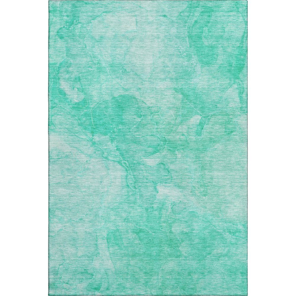 Premium Machine Washable Mayfield AMF688 Teal 10' x 14' Rug. Picture 1