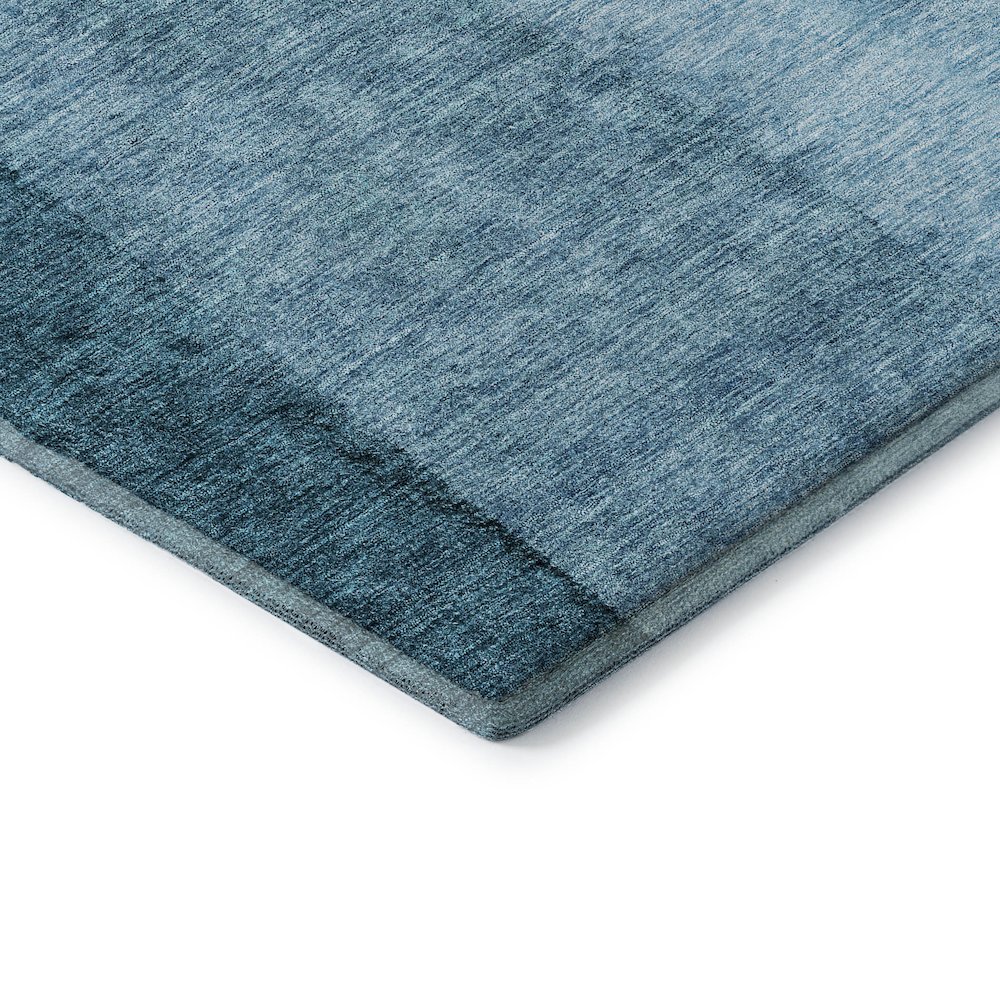 Premium Machine Washable Mayfield AMF690 Teal 8' x 8' Round Rug. Picture 3