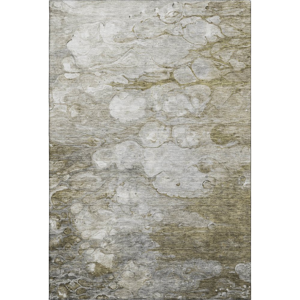 Premium Machine Washable Mayfield AMF698 Brown 10' x 14' Rug. Picture 1