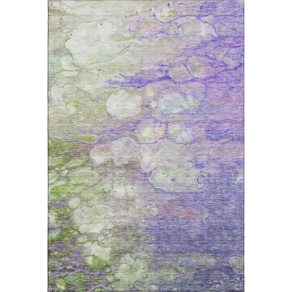 Premium Machine Washable Mayfield AMF698 Purple 10' x 14' Rug. Picture 1