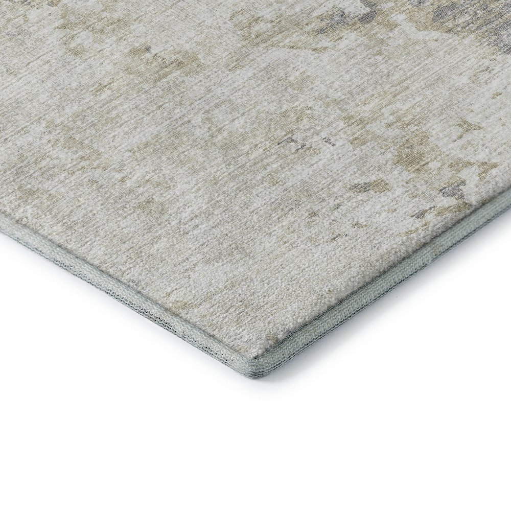 Premium Machine Washable Mayfield  Ivory 8' x 8' Round Rug. Picture 3
