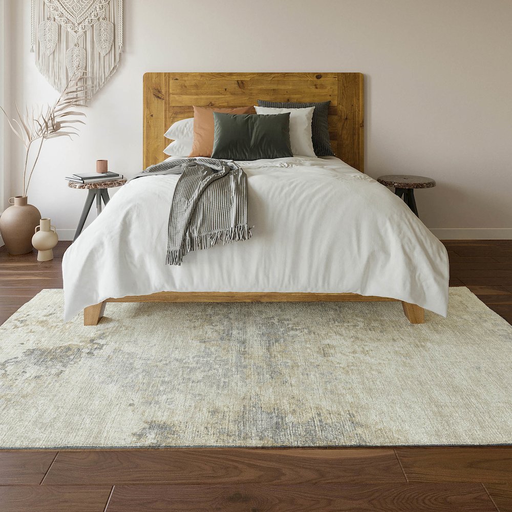 Premium Machine Washable Mayfield  Ivory 10' x 14' Rug. Picture 6
