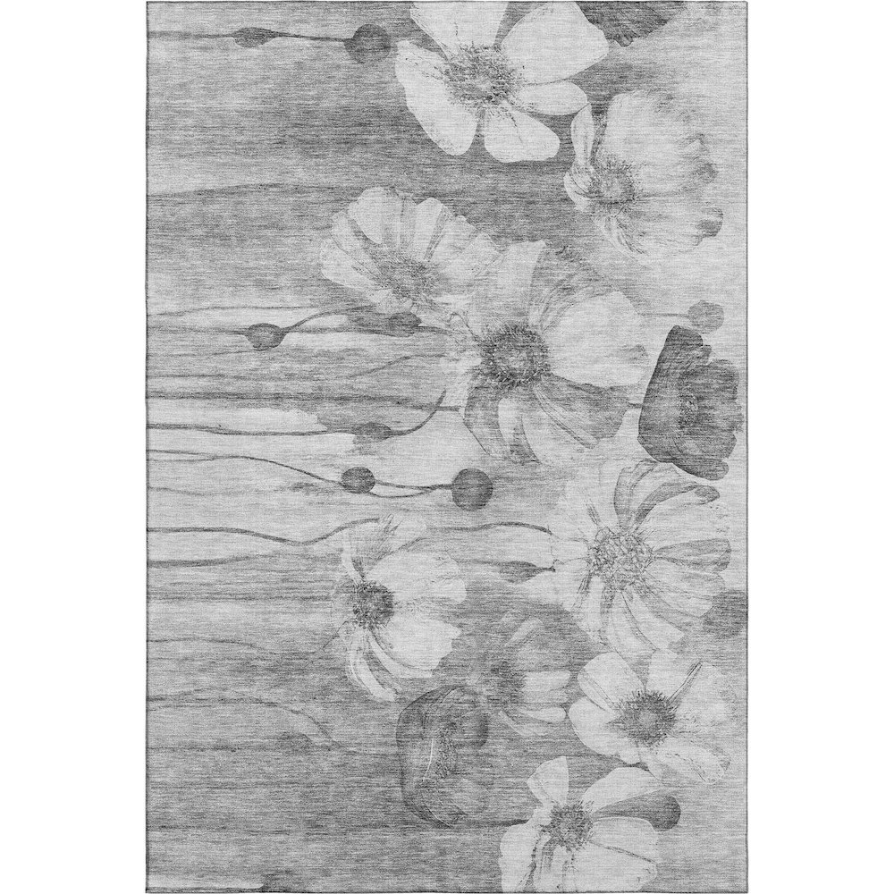 Premium Machine Washable Mayfield AMF712 Gray 10' x 14' Rug. Picture 1