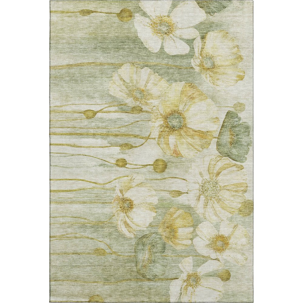 Premium Machine Washable Mayfield AMF712 Sage 10' x 14' Rug. Picture 1