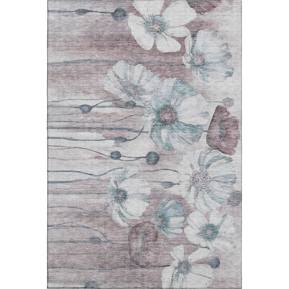 Premium Machine Washable Mayfield AMF712 Teal 10' x 14' Rug. Picture 1