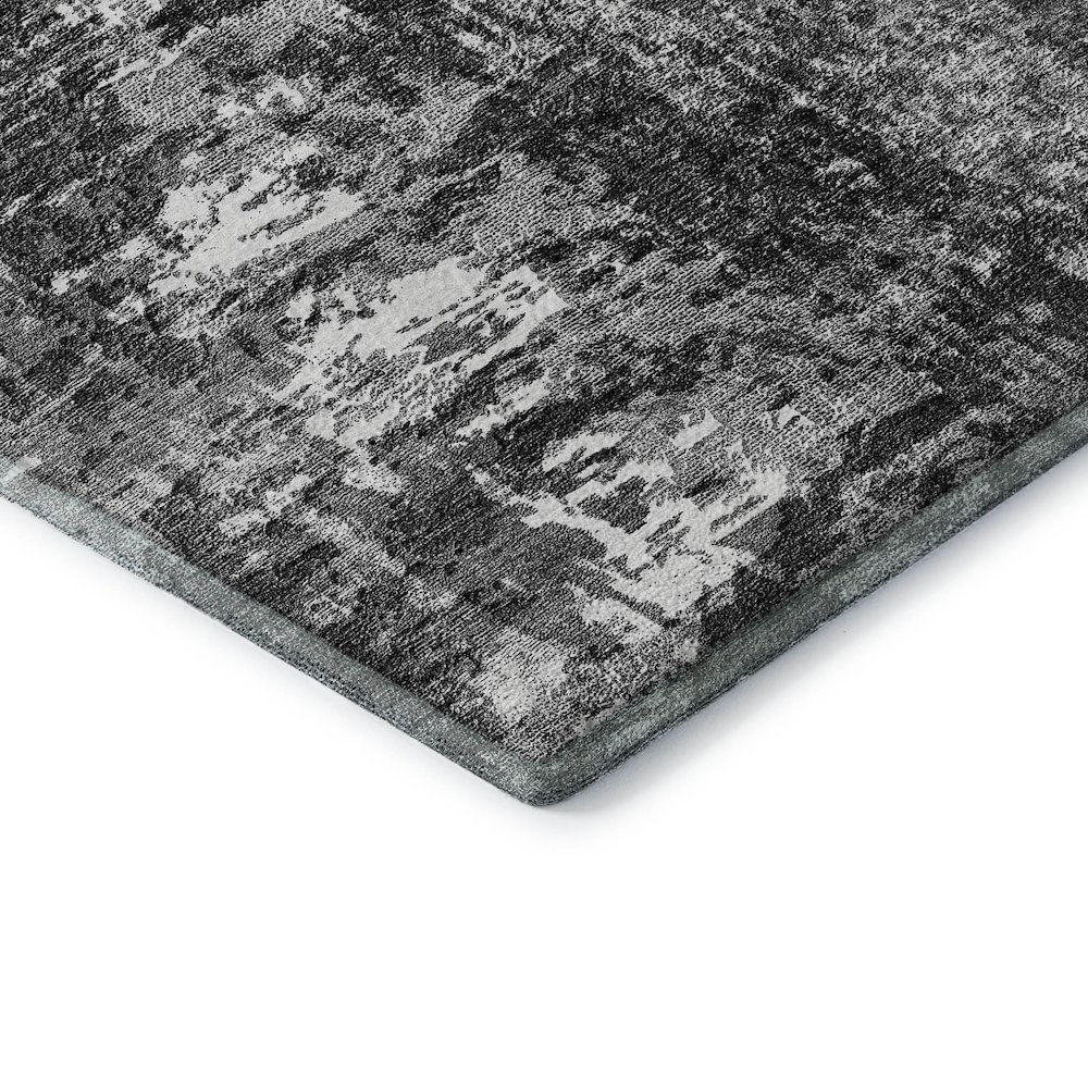 Premium Machine Washable Mayfield AMF718 Gray 8' x 8' Round Rug. Picture 3