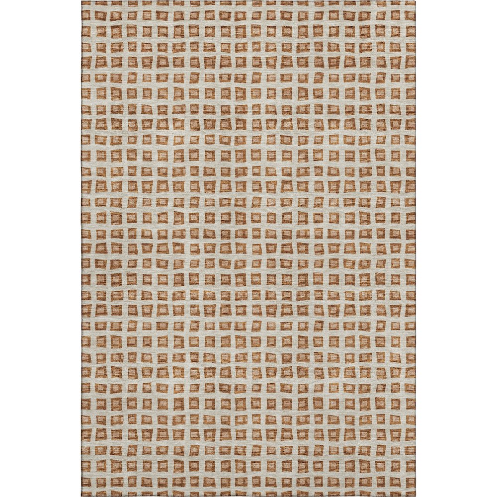 Premium Machine Washable Mayfield AMF727 Paprika 10' x 14' Rug. Picture 1