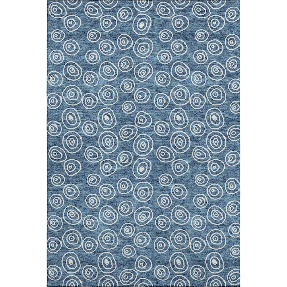 Premium Machine Washable Mayfield AMF728 Blue 10' x 14' Rug. Picture 1