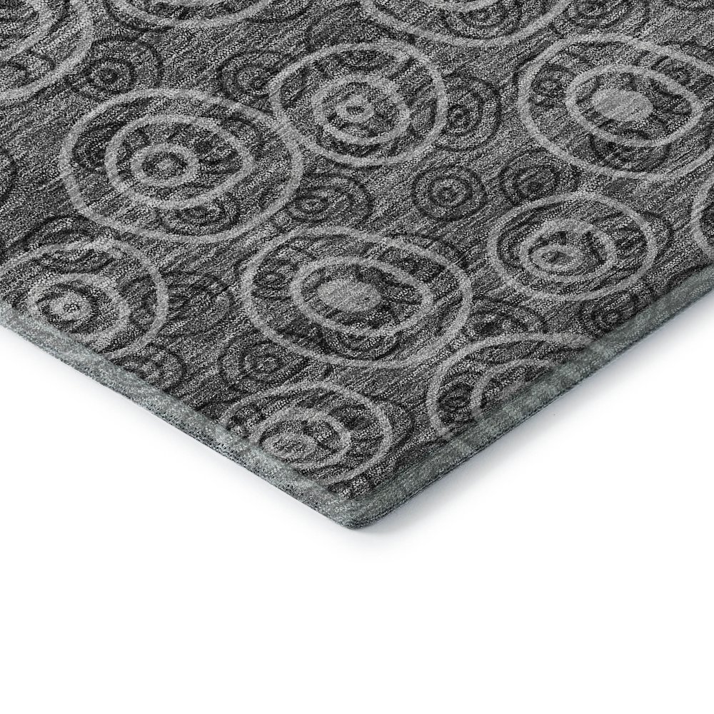 Premium Machine Washable Mayfield AMF728 Gray 8' x 8' Round Rug. Picture 3