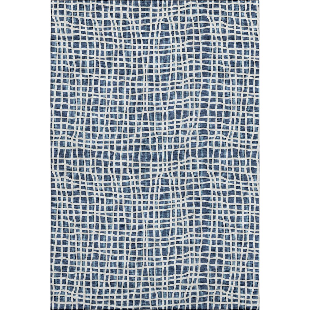 Premium Machine Washable Mayfield AMF729 Navy 10' x 14' Rug. Picture 1
