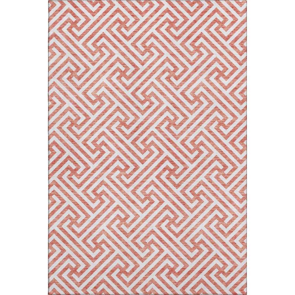 Premium Machine Washable Mayfield AMF731 Salmon 10' x 14' Rug. Picture 1